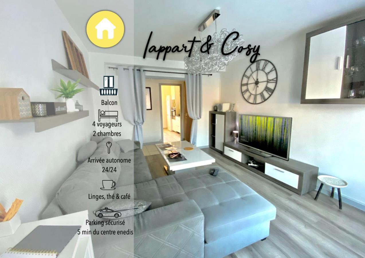 Le Cafe Charmant, Appartement Dans Immeuble Avec Parking Barriere, Balcon LʼArbresle 외부 사진